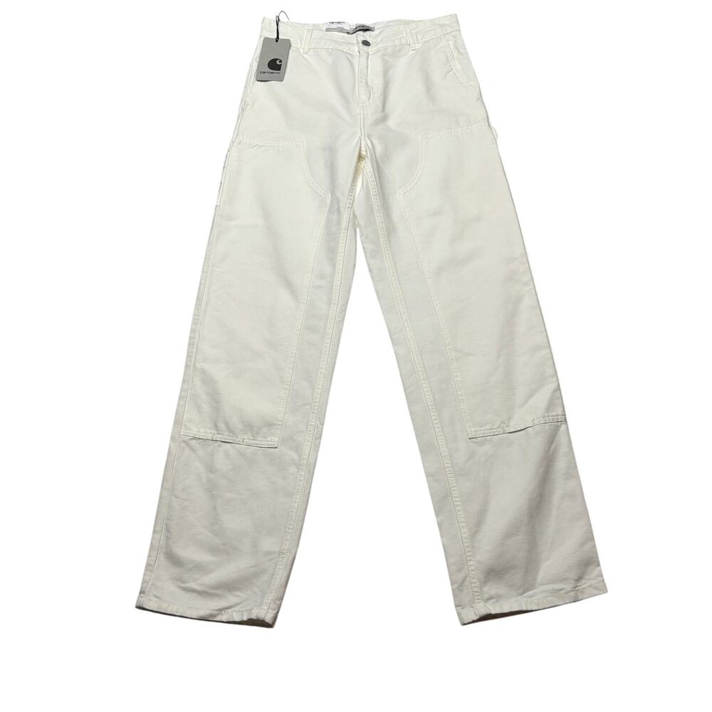 Carhartt Women's White Straight-Leg Work Pants